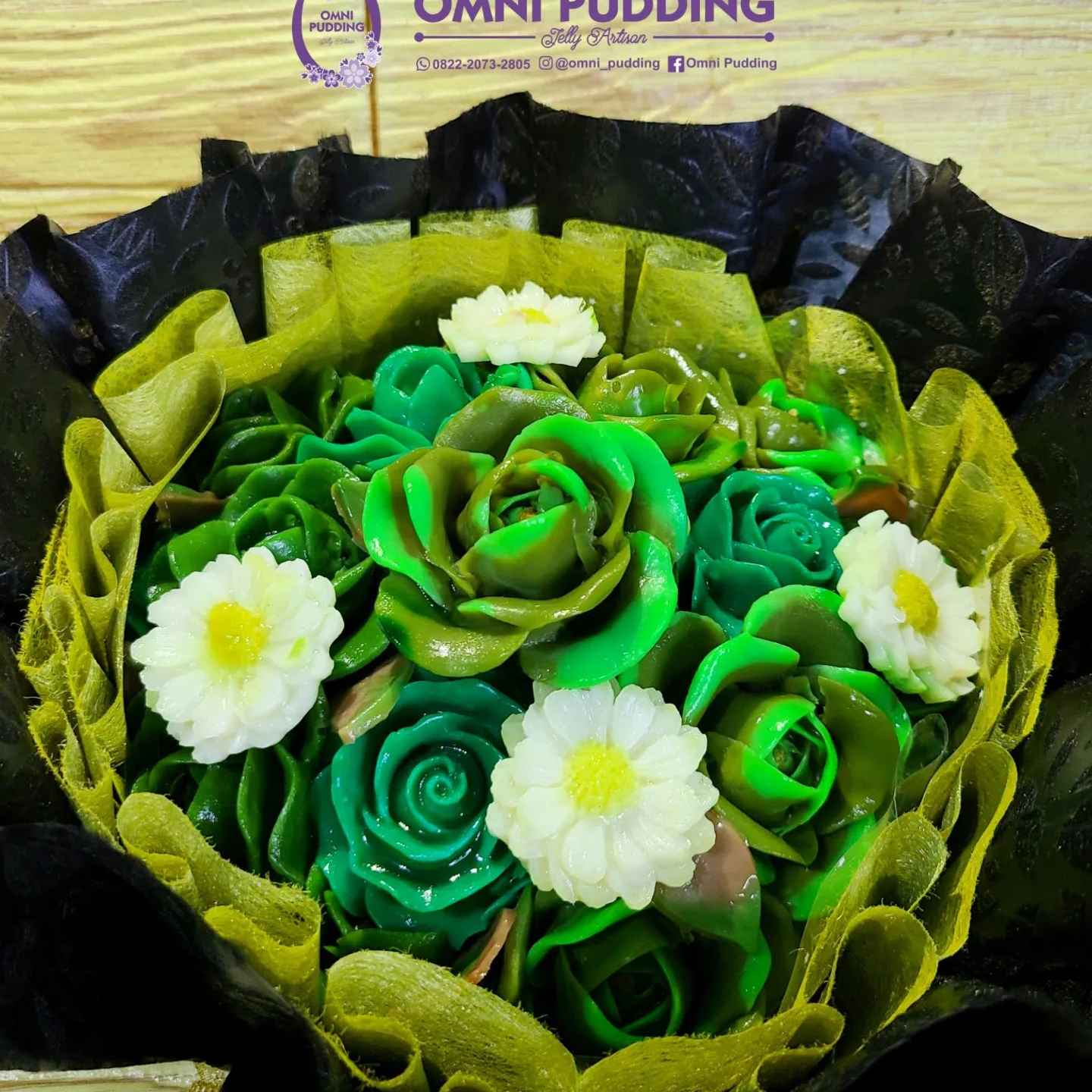 Flower Bouquet Pudding