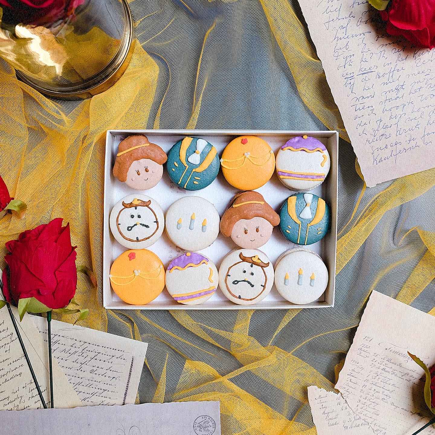 Beauty and The Beast Macarons
