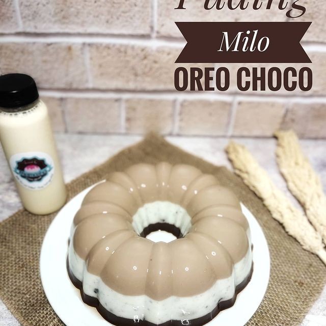 Puding Milo Choco Oreo