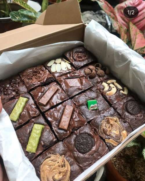 Mixed Topping Chocolate Brownies