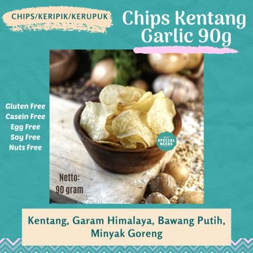 Chips Kentang Garlic / No Garlic