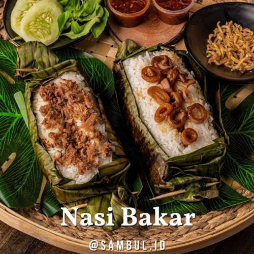 Nasi Bakar Ikan Tuna / Ayam Rempah / Cumi