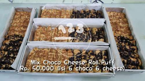 Mix Choco Cheese Roll Puff