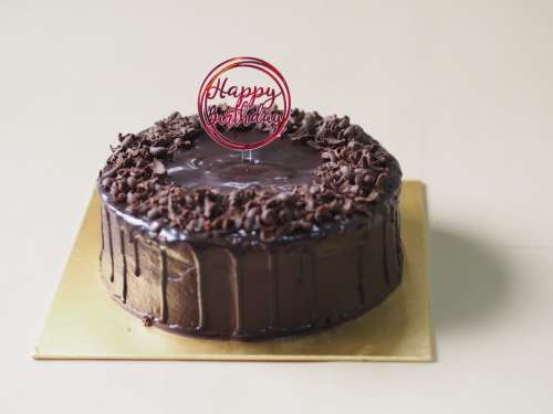 Chocolate Cake with Chocolate Ganache 3 Layers