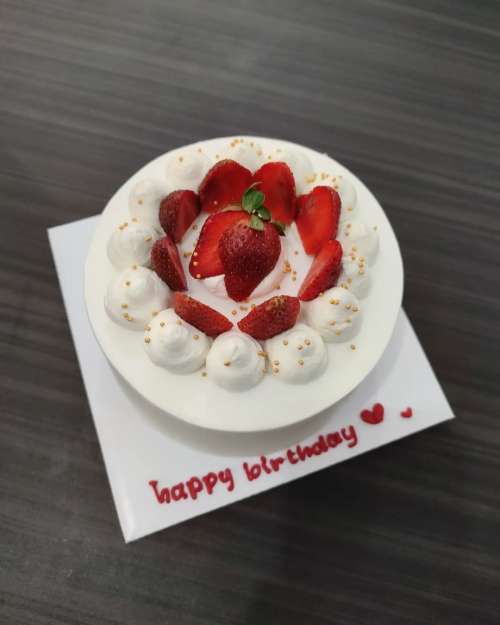 Strawberry on Cake