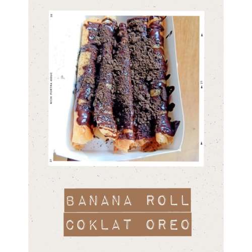 Banana Roll Coklat Oreo
