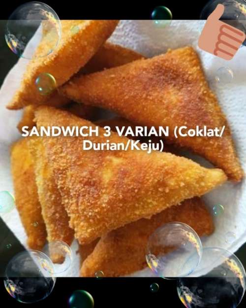 Sandwich 4 Varian (coklat/durian/keju/kornet)