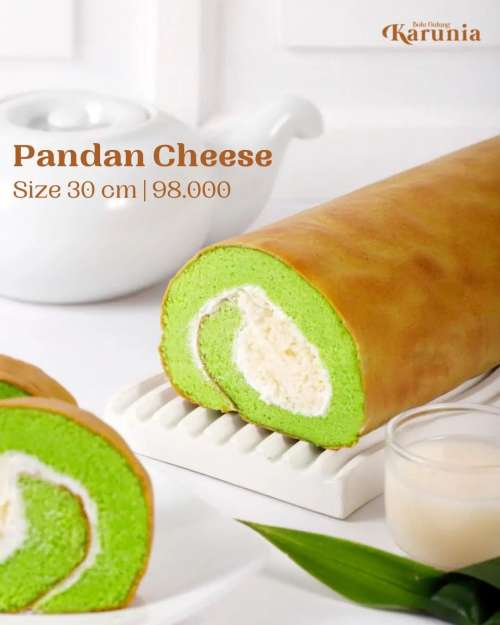 Bolu Gulung Pandan Cheese