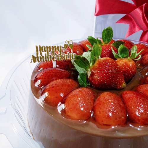 Choco-Strawberry Pudding