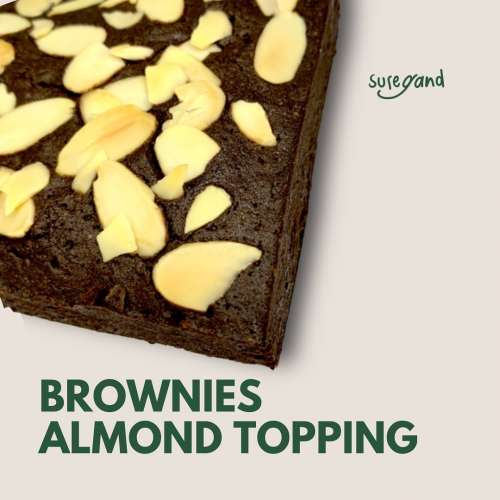 Brownies Almond Topping