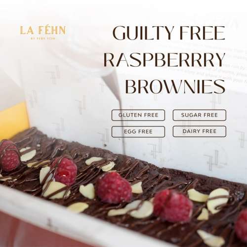 Guilty Free Raspberrry Brownies