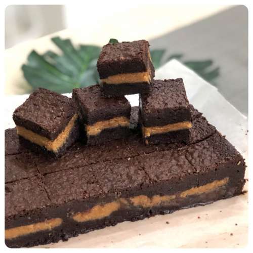 Fudgy Chocolate Peanut Butter Brownies