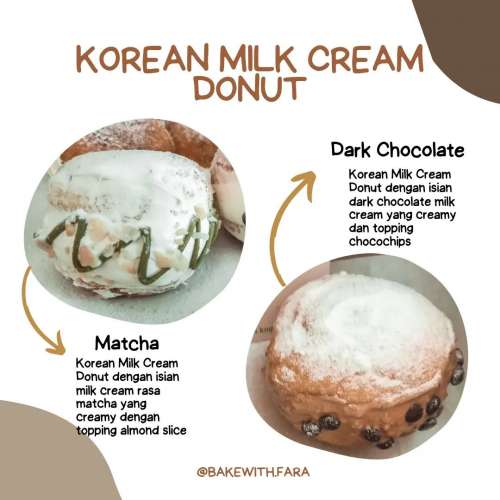 Korean Milk Cream Donut