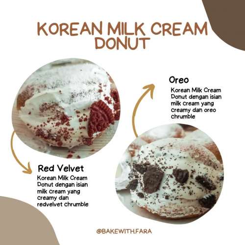 Korean Milk Cream Donut