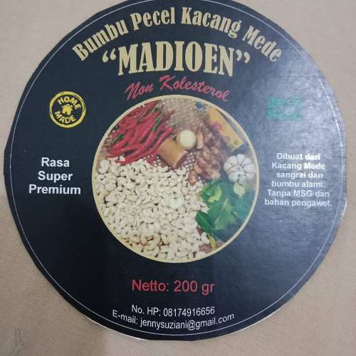 Bumbu Pecel Kacang Mede Non Kolesterol "MADIOEN"