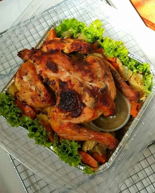 Roasted Chicken with Lemon Butter Sauce