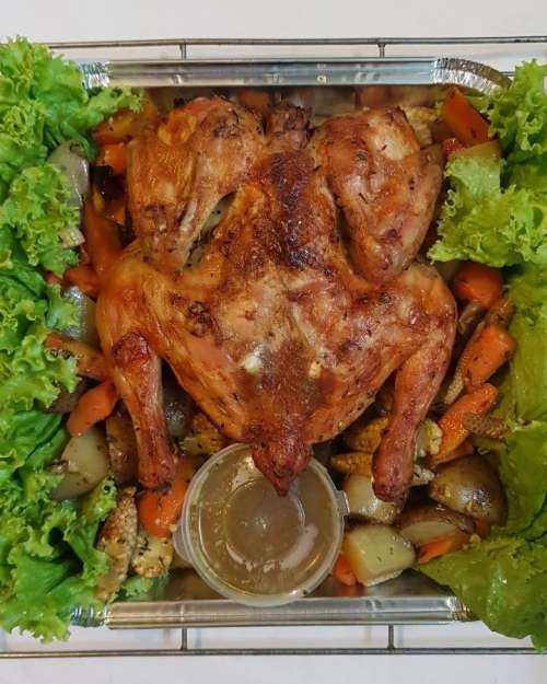 Roasted Chicken with Lemon Butter Sauce