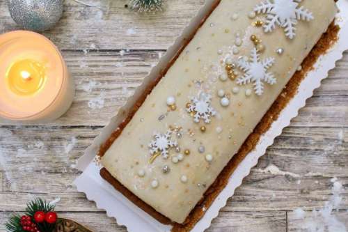 Buuche de Noel - Banana and Speculoos