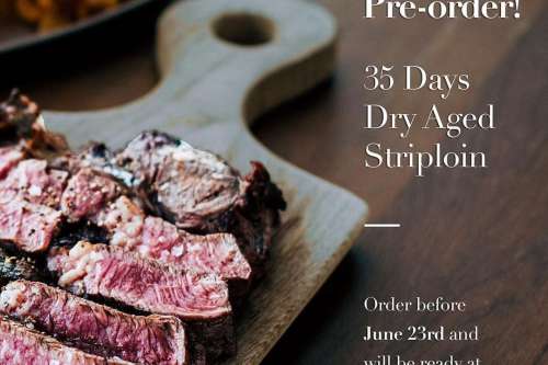 35 Days Dry Aged Striploin Steak