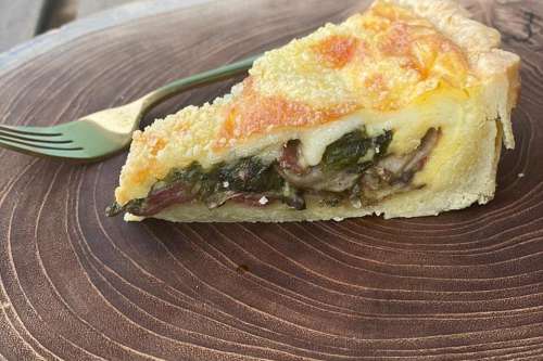 Spinach Smoked Beef Quiche