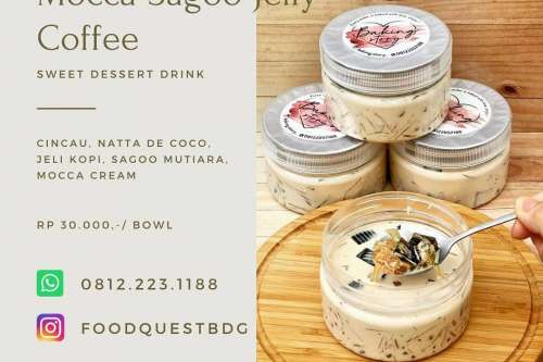 Mocca Sagoo Jelly Coffee Drink
