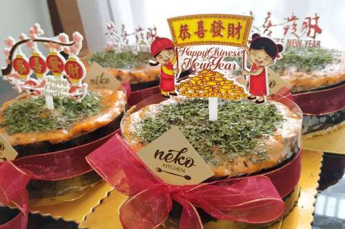 Salmon/ Chicken Mentai Rice Cake