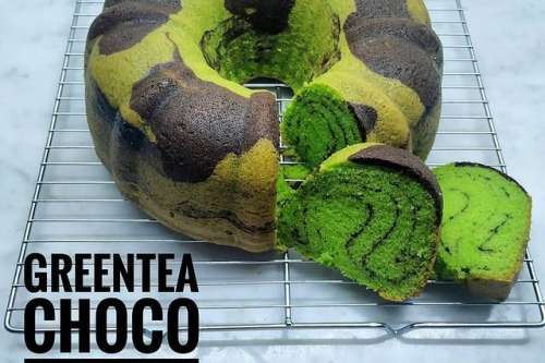 Green Tea Choco Butter Cake