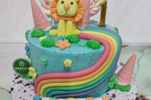 Birthday Cake - Animal Lion