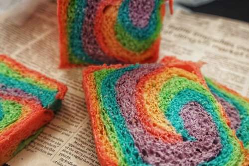 Roti Tawar Rainbow