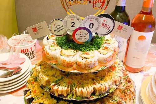 Queen Size B'day Sushi Tower