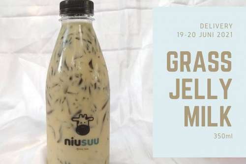 Grass Jelly Milk