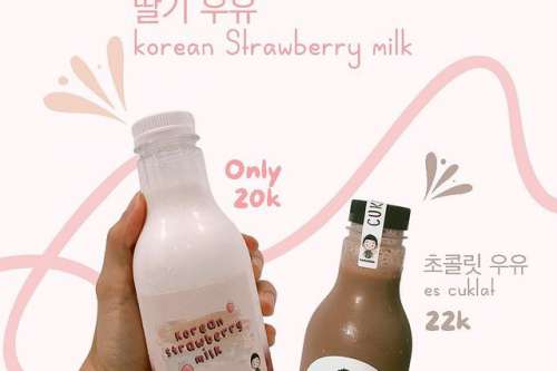 Korean Strawberry Milk & Es Cuklat