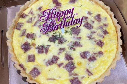 Quiche Smoke Beef and Cheese