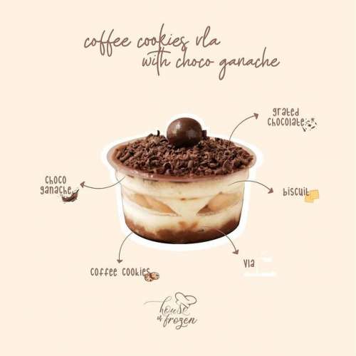 Coffee Cookies with Choco Ganache