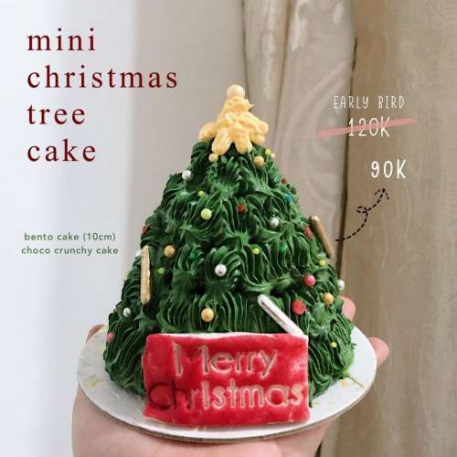 Mini Christmas Tree Cake