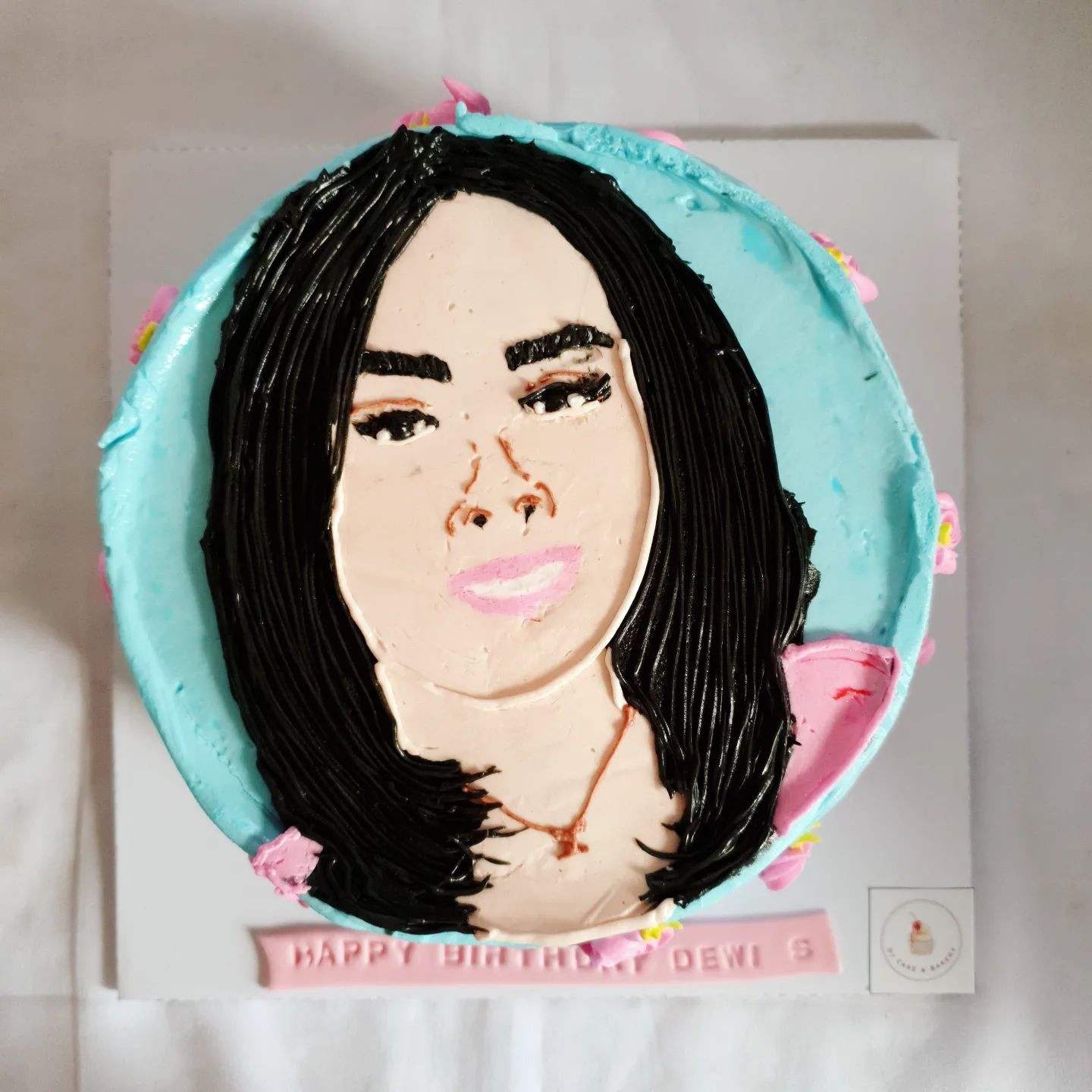 Close Up Portrait Birthday Cake
