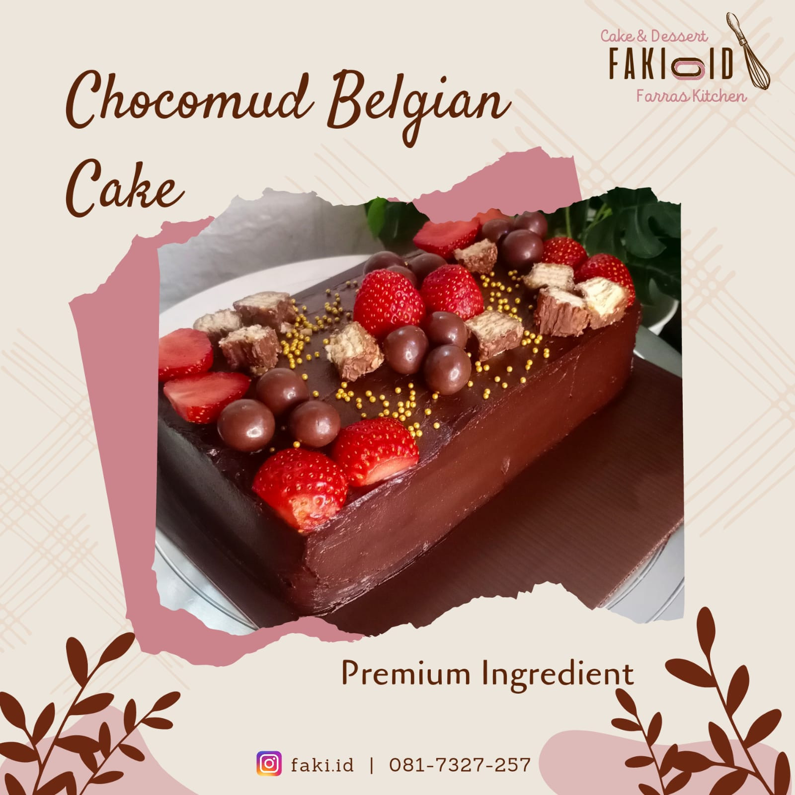 Choco Mud Belgian Cake