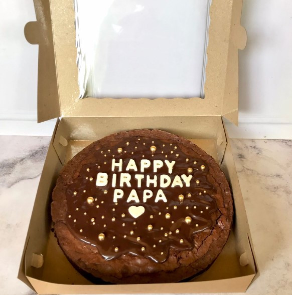 Brownies Pizza Birthday
