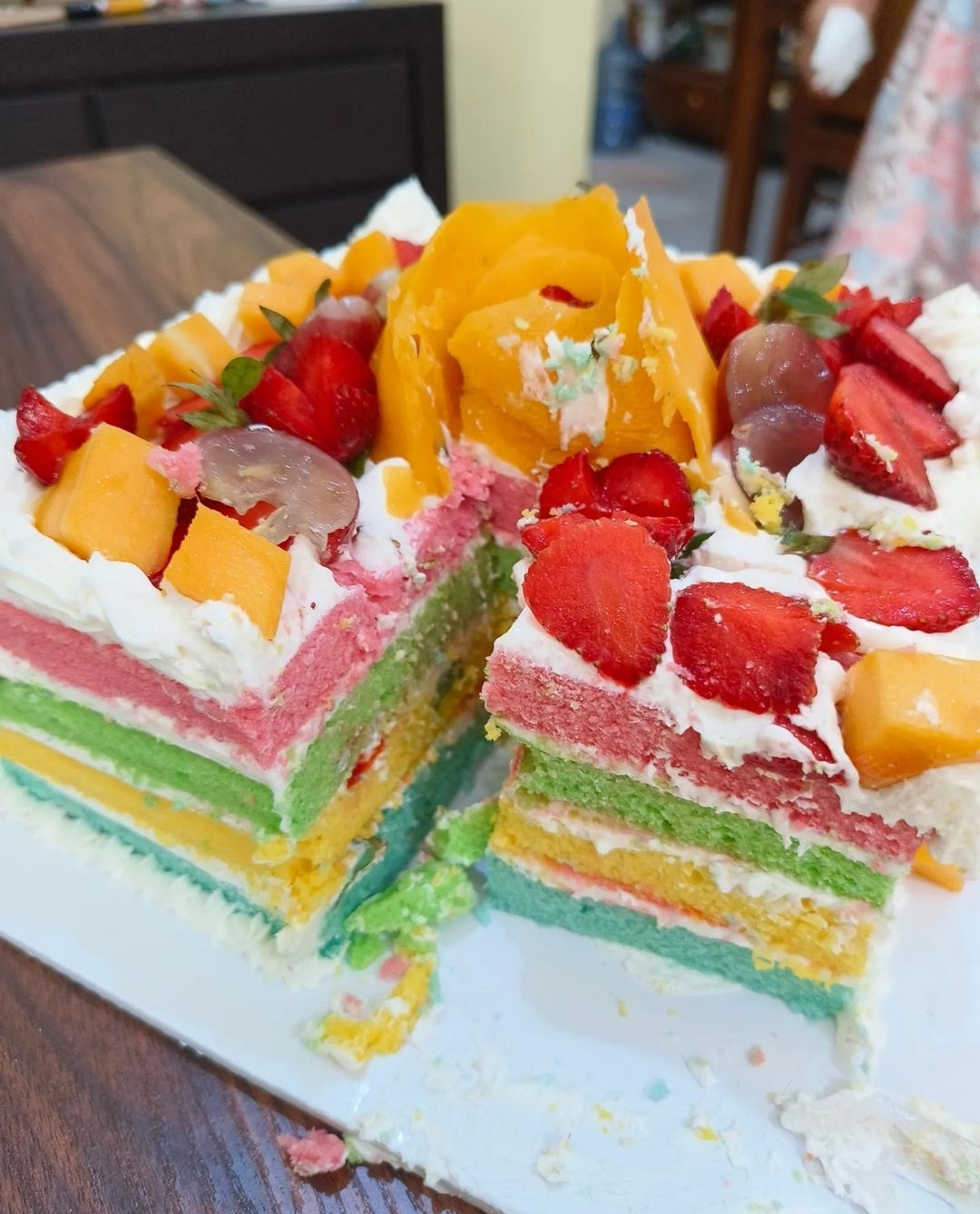 Rainbow Fruitcake