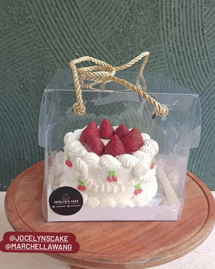 Mini Strawberry Birthday Cake