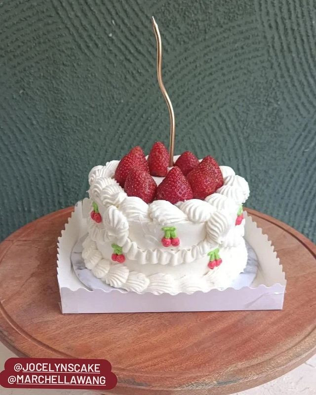 Mini Strawberry Birthday Cake