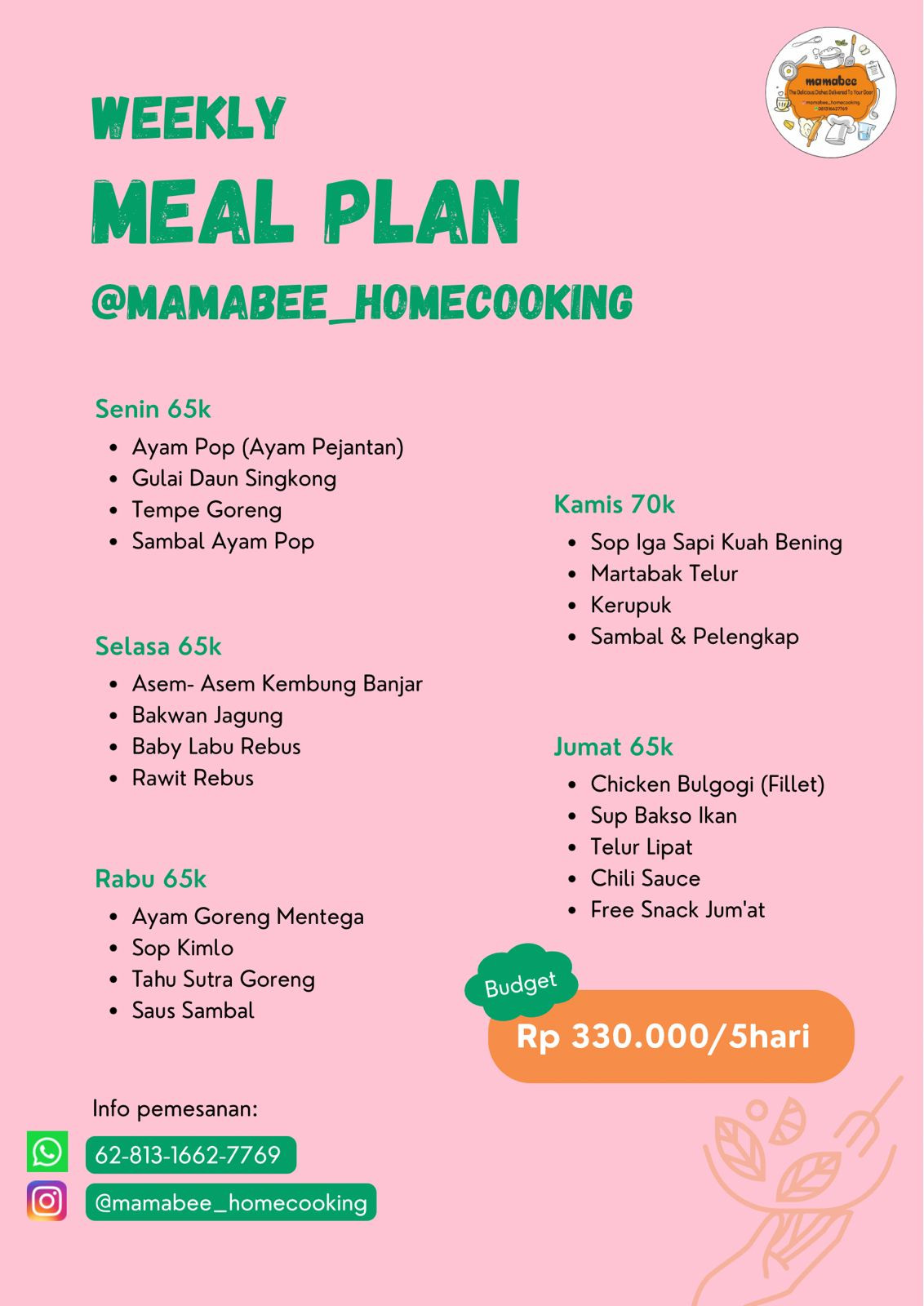 Daily Catering (Kamis)
