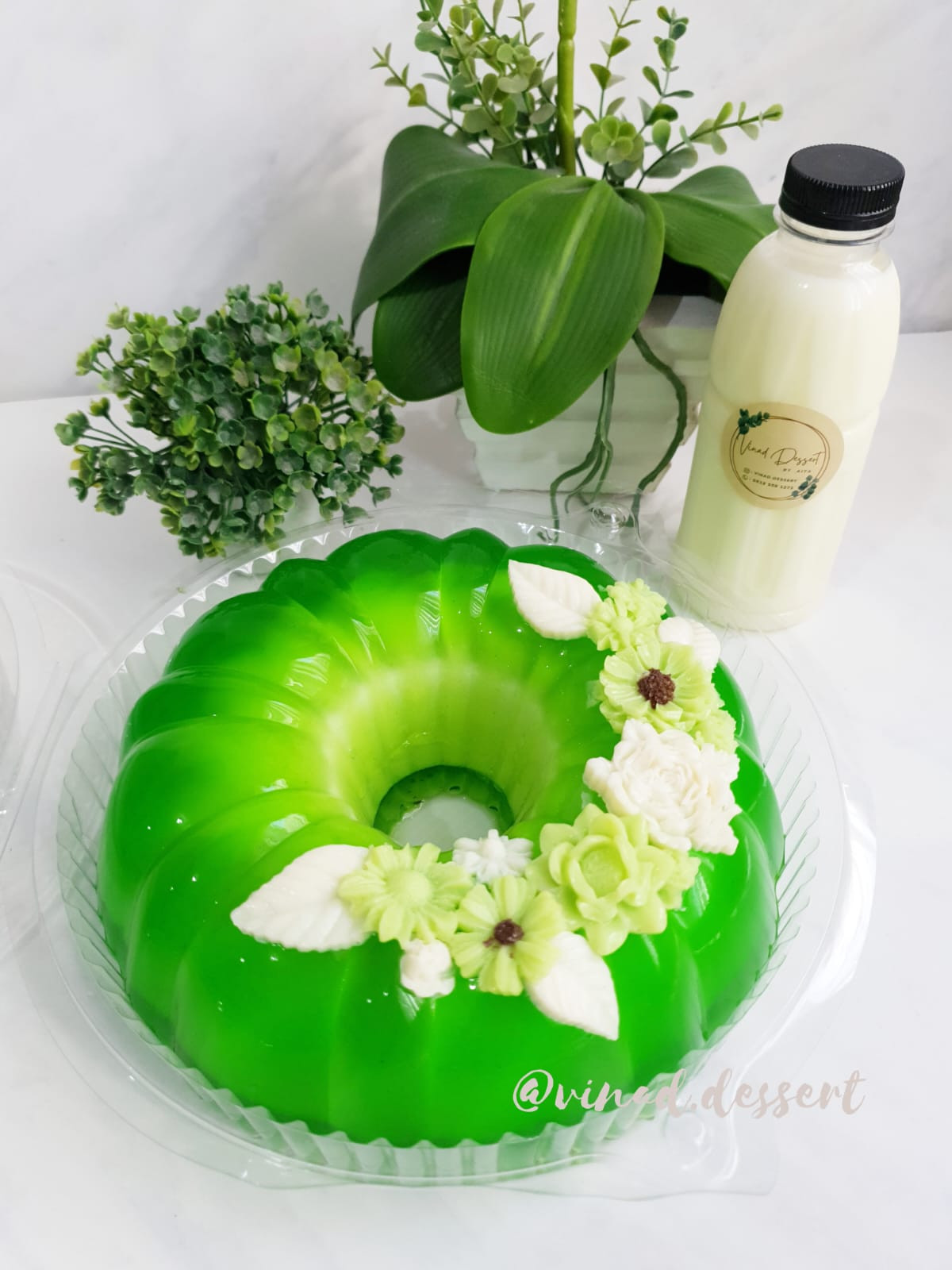 Jelly Pudding Green ( Lychee-Soursop )