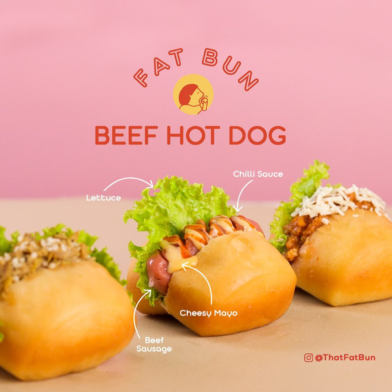 Fat Bun Beef Hot Dog
