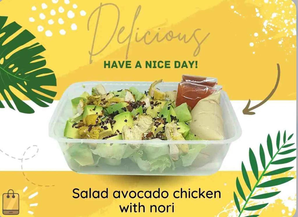 Salad Avocado Chicken with Nori