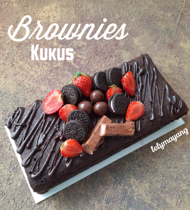 Brownies Kukus with Topping