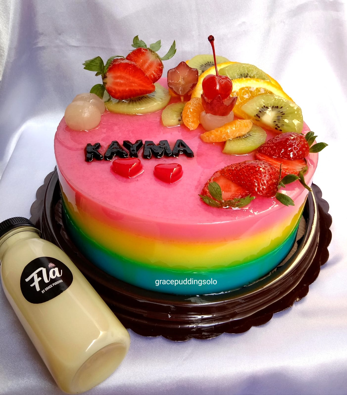 Rainbow Fruitty Pudding