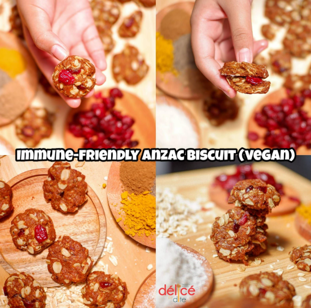 Anzac biscuit (Immune-friendly & vegan)