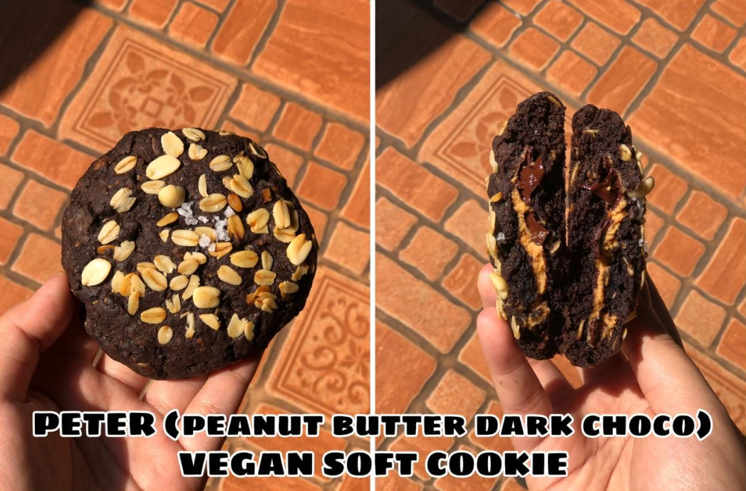 PETER (Peanut Butter Dark Choco) Vegan soft cookie
