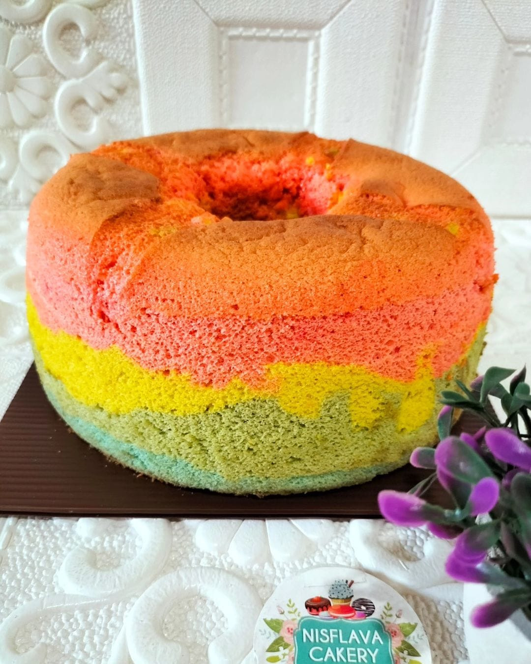 Rainbow Chiffon Cake